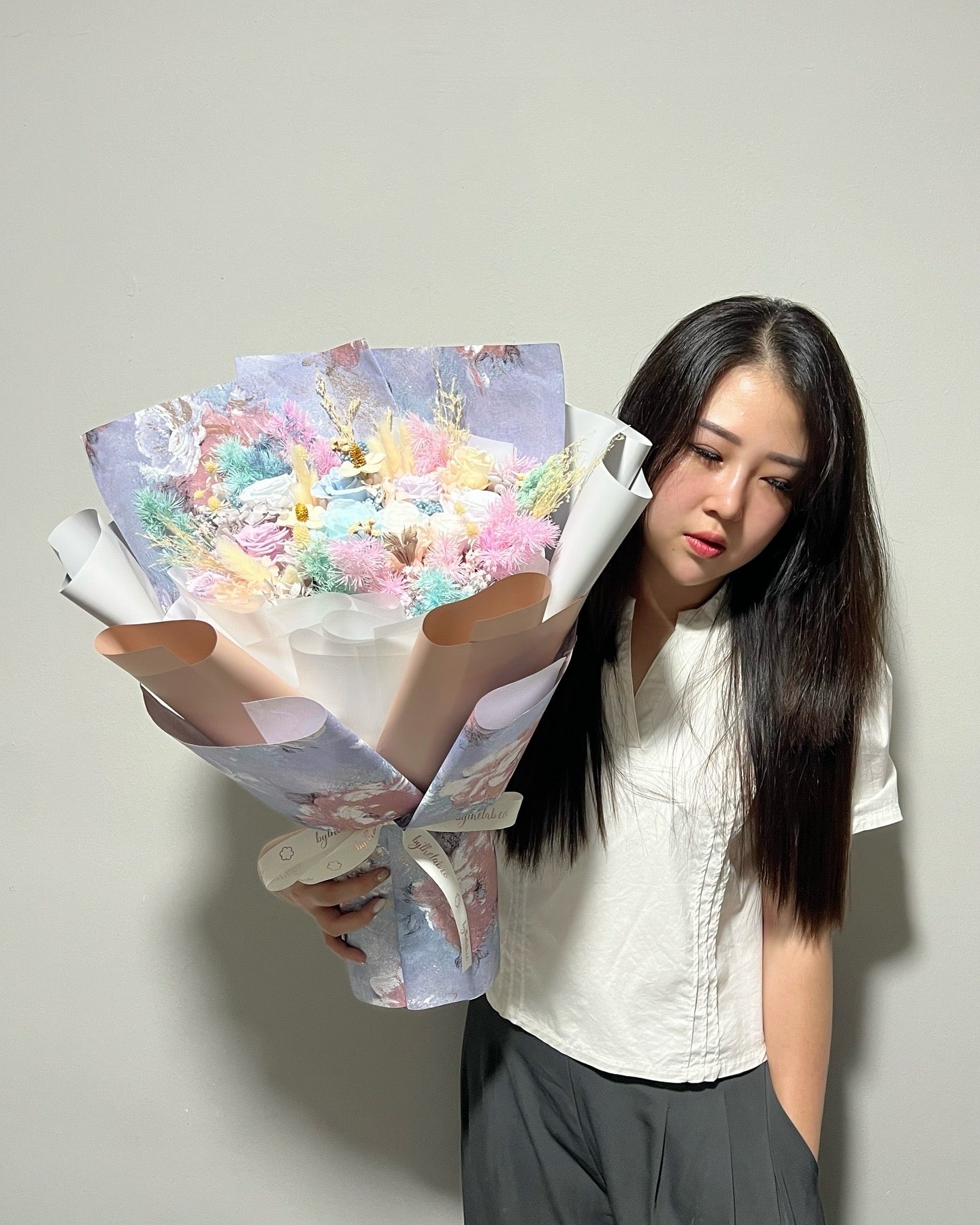 Korean Vibe Large Preserved Flower Bouquet