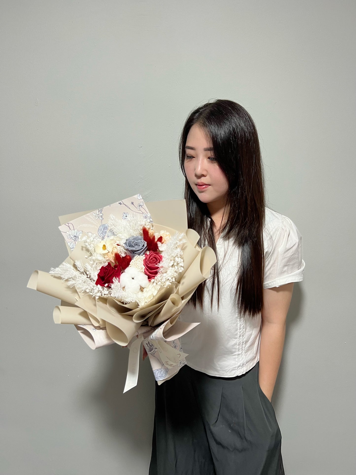 Preserved Roses Flower Bouquet - Warmest Love