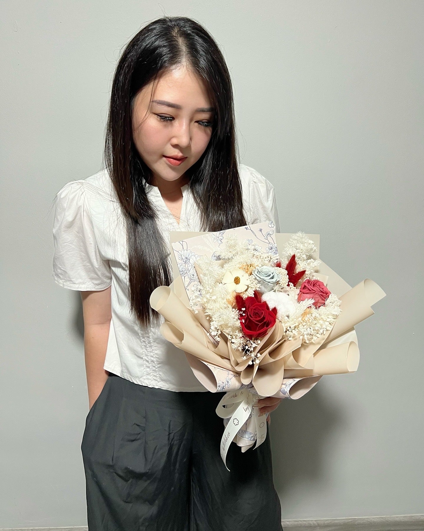 Preserved Roses Flower Bouquet - Warmest Love
