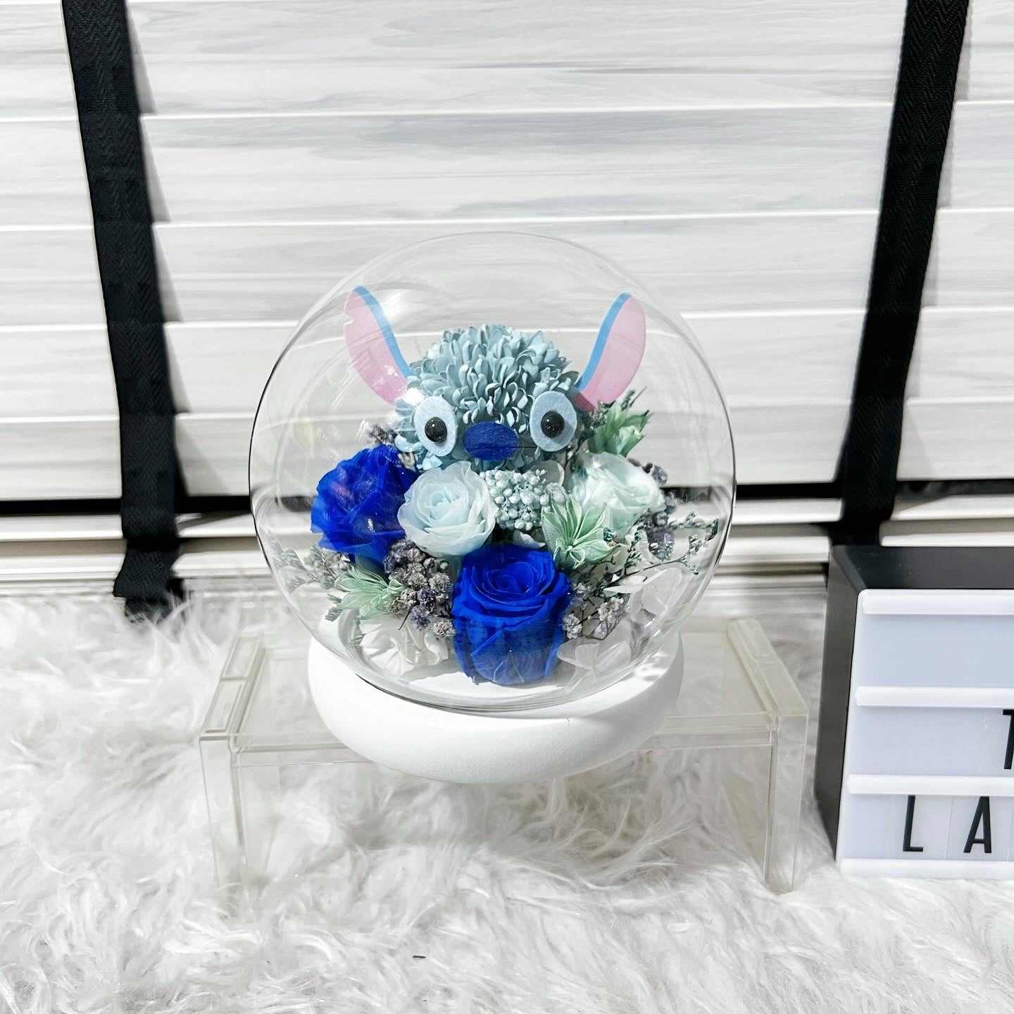 Character Glass Dome - Stitchy!