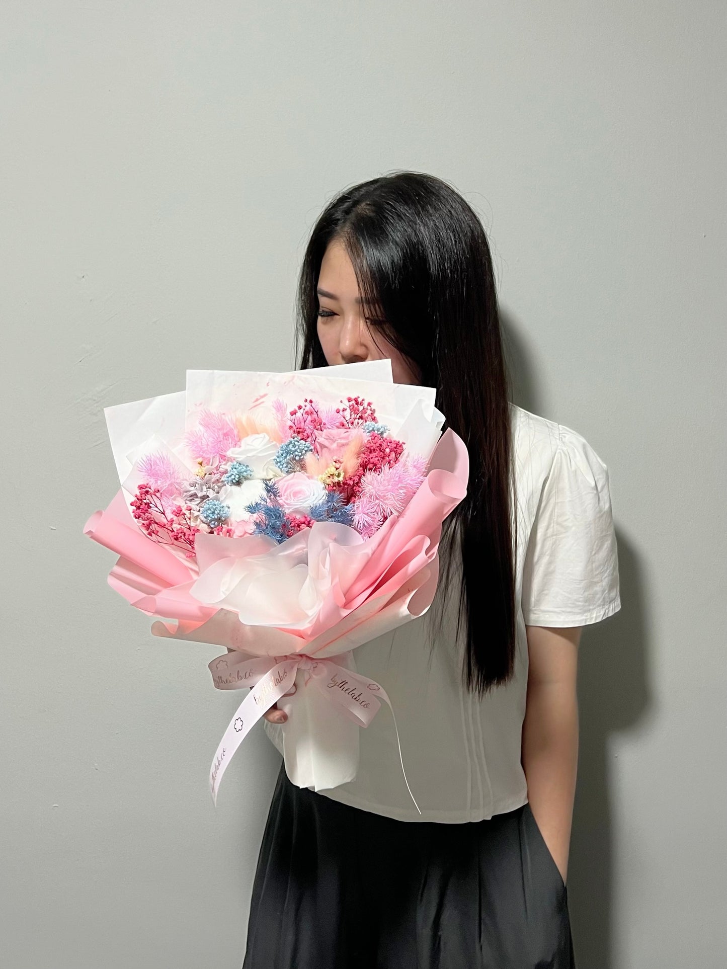 Preserved Roses Flower Bouquet - Marble Candy