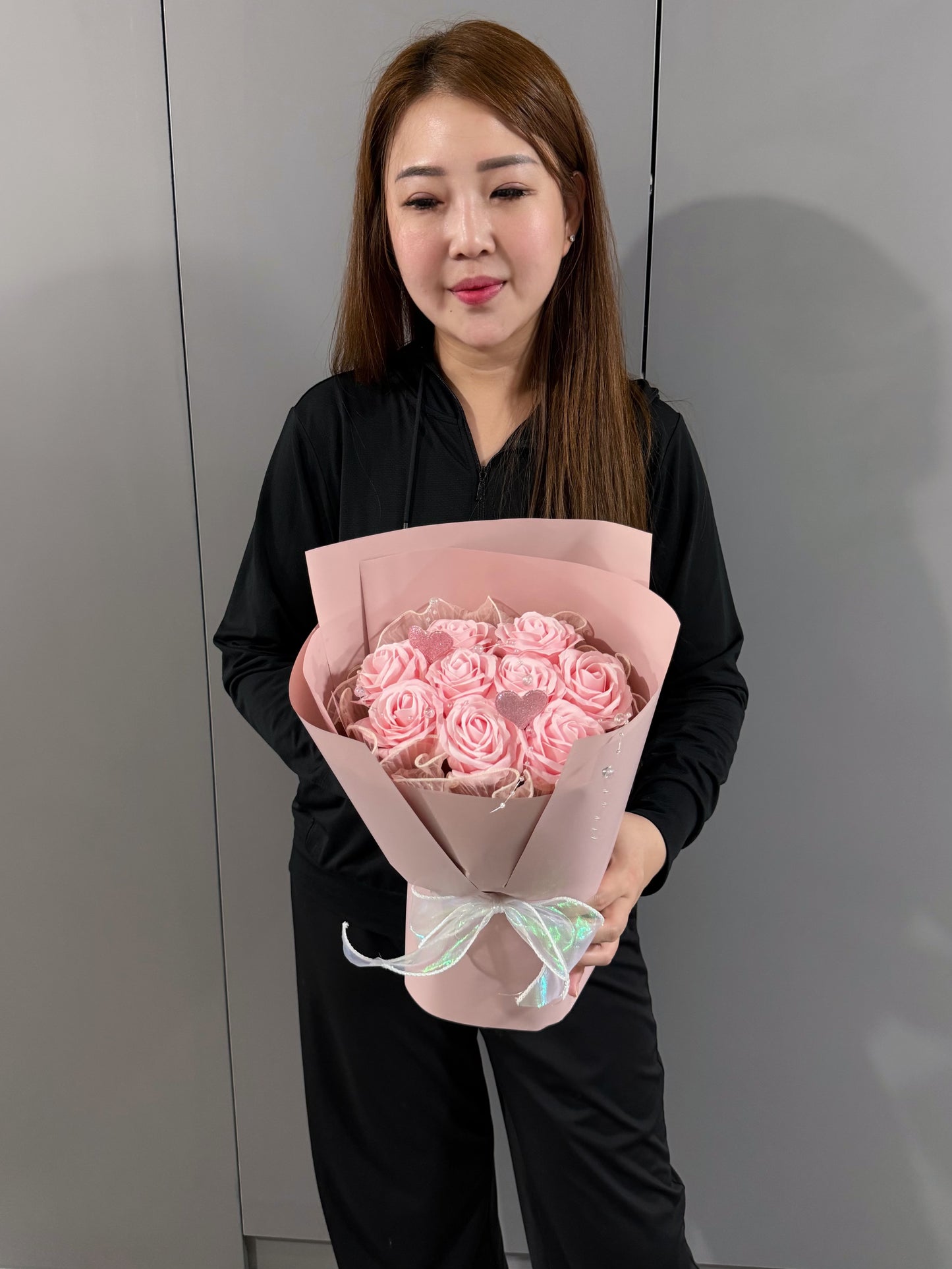 Creamy Lover in Pink Large Soap Roses Bouquet