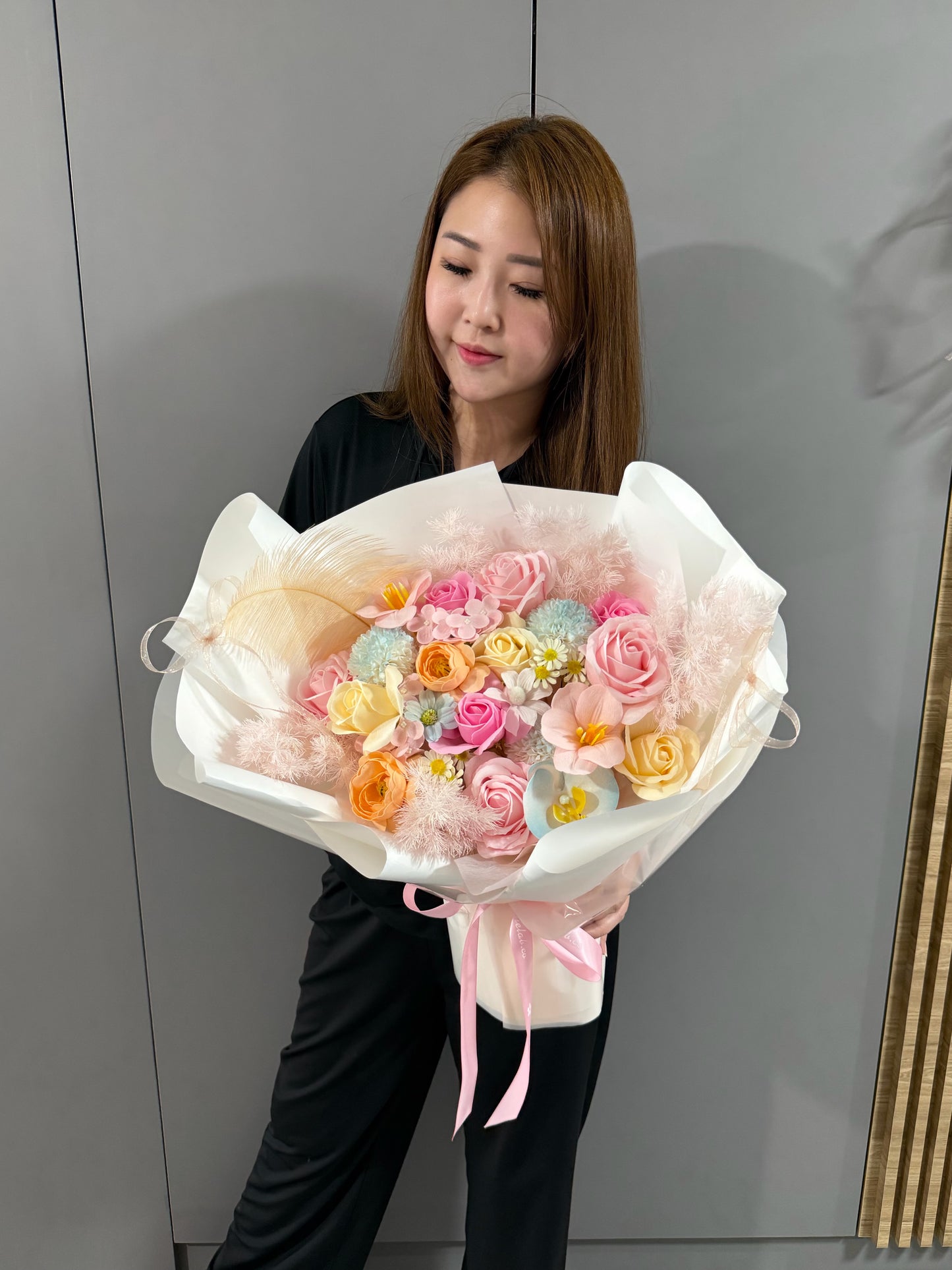 Bliss in Garden Premium Large Soap Flower Bouquet