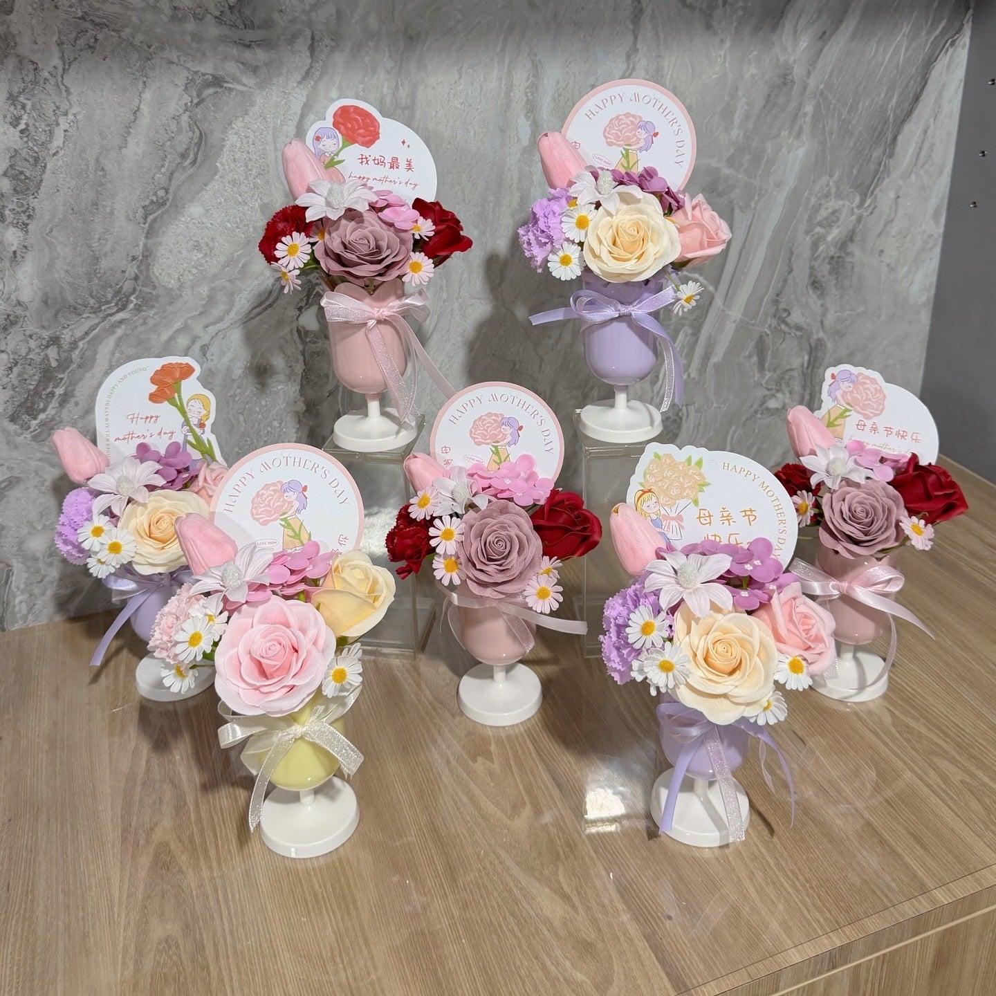520 / MUM DAY 2026 : Summer Cups in Soap Flowers!