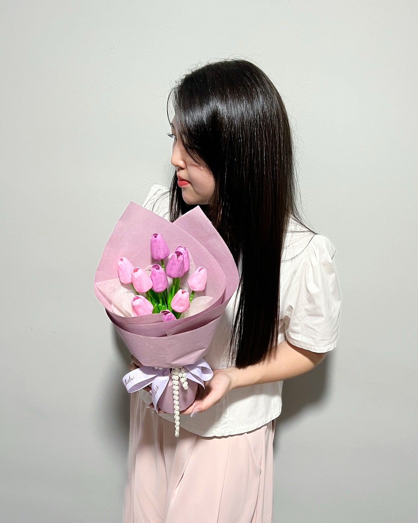 Promo! Dainty Soap Tulips Bouquet