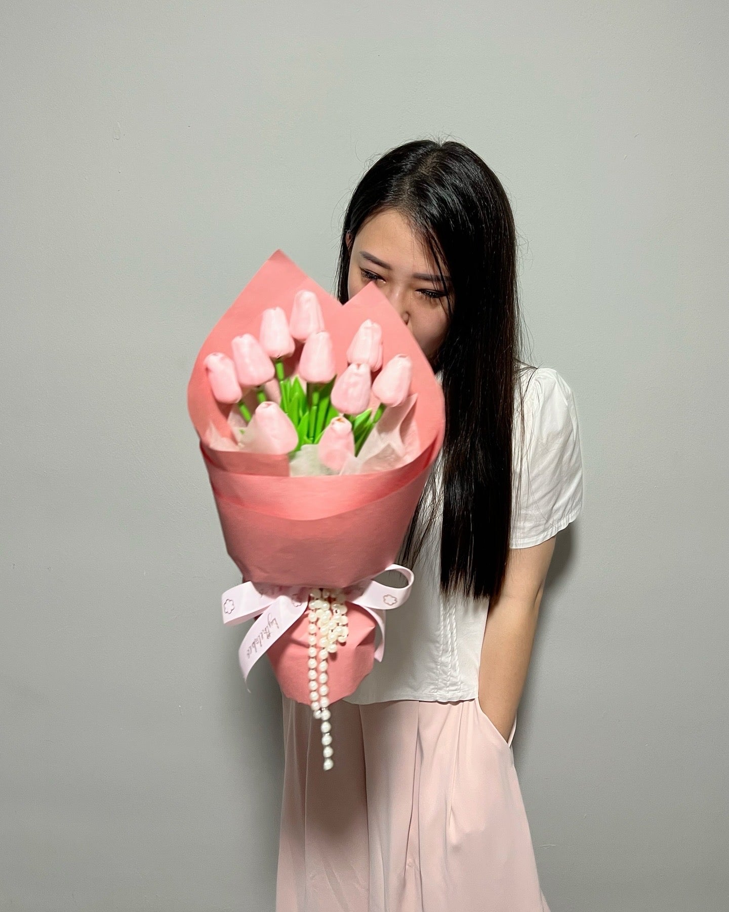 Promo! Dainty Soap Tulips Bouquet