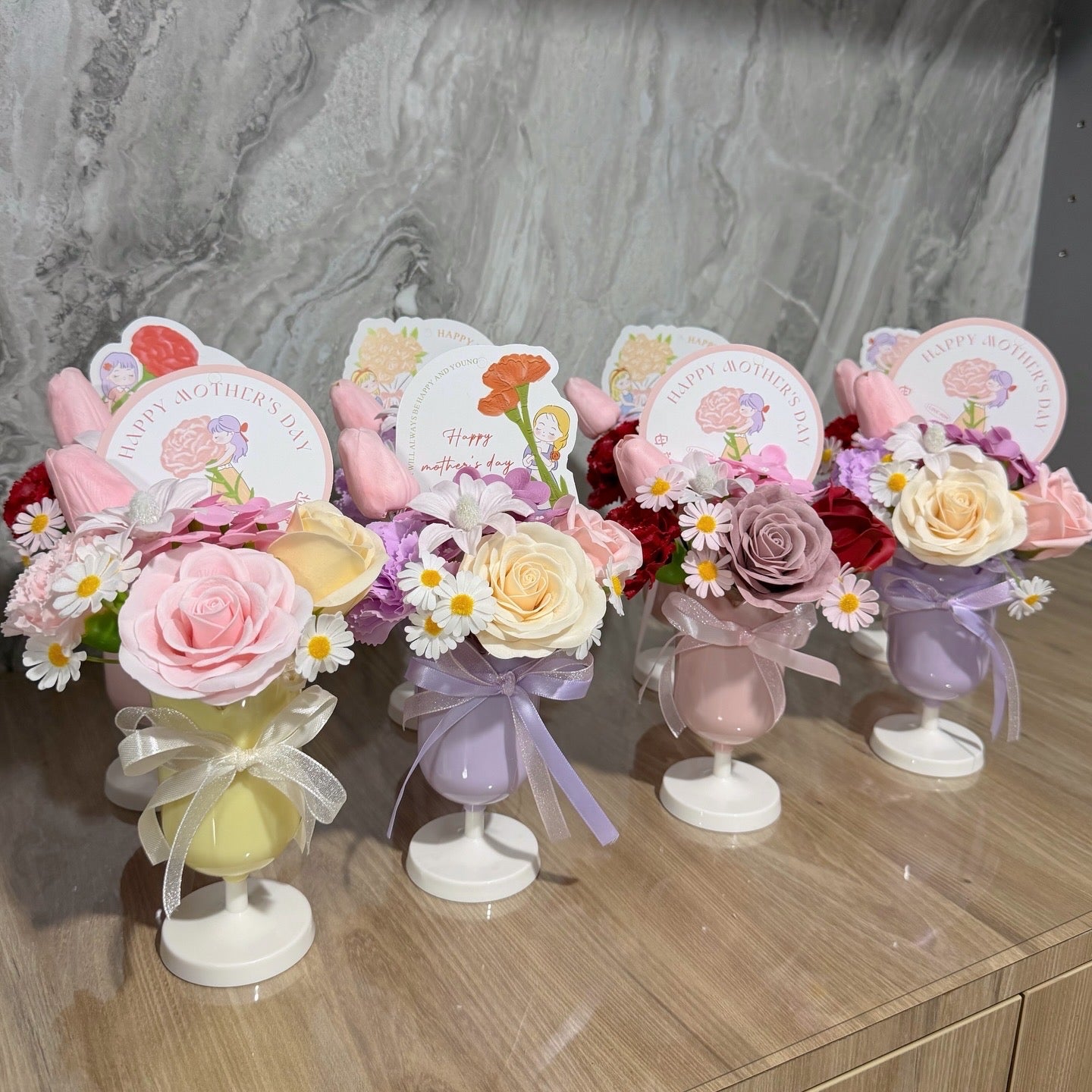 520 / MUM DAY 2026 : Summer Cups in Soap Flowers!