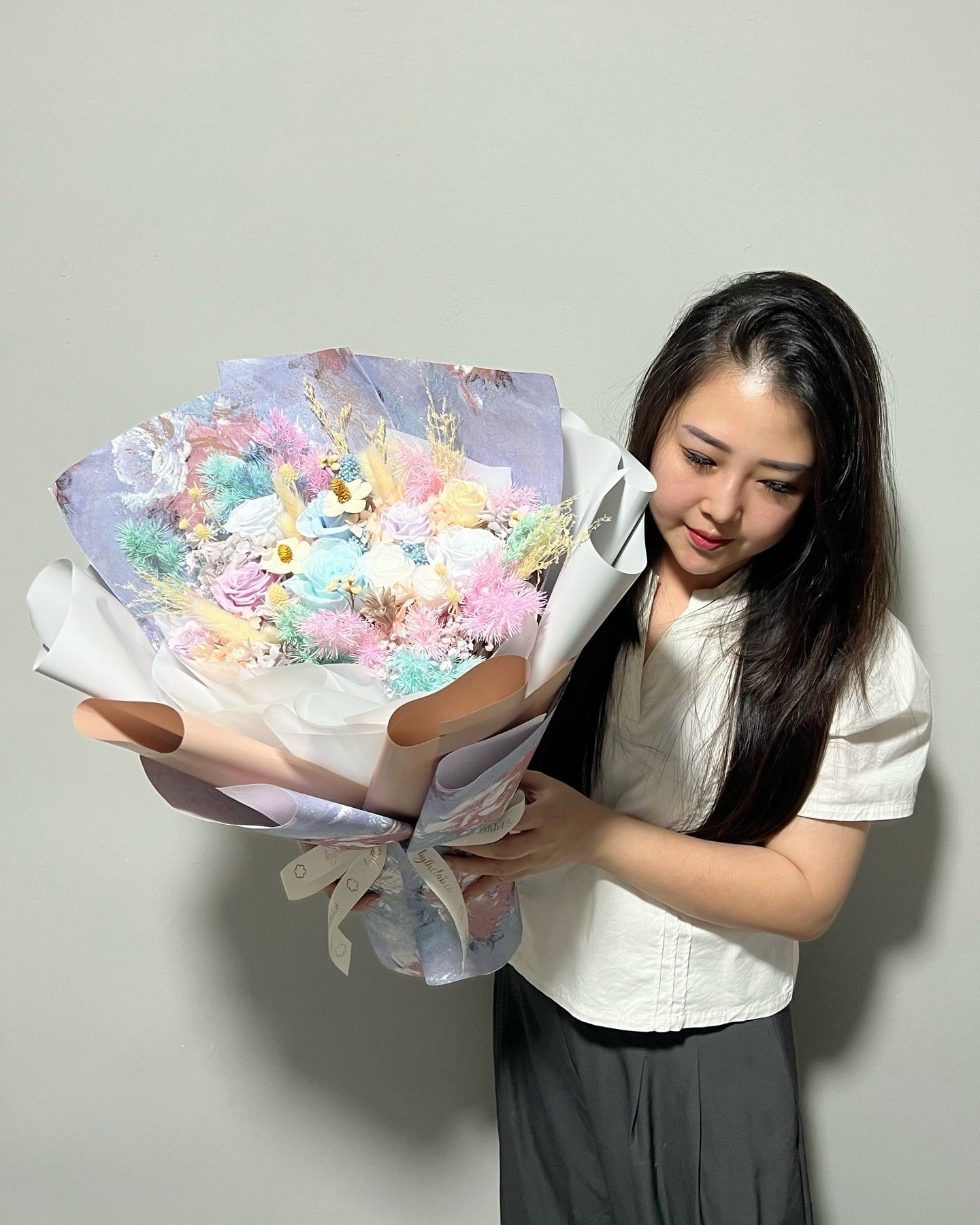 Korean Vibe Large Preserved Flower Bouquet