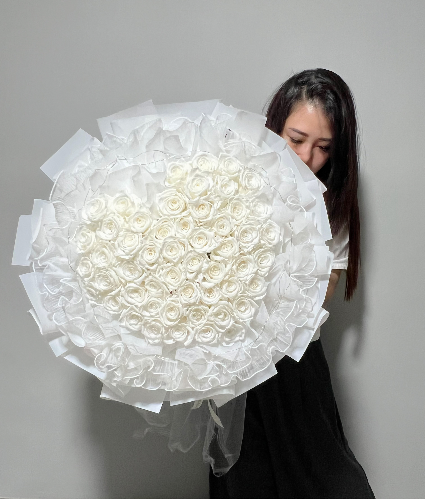 One and Only in 52 Stalks Preserved Roses Bouquet