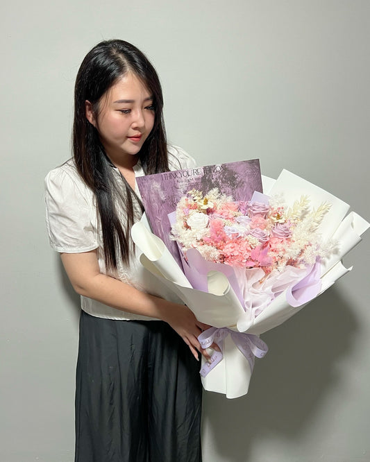 I think you're the one Large Preserved Flower Bouquet