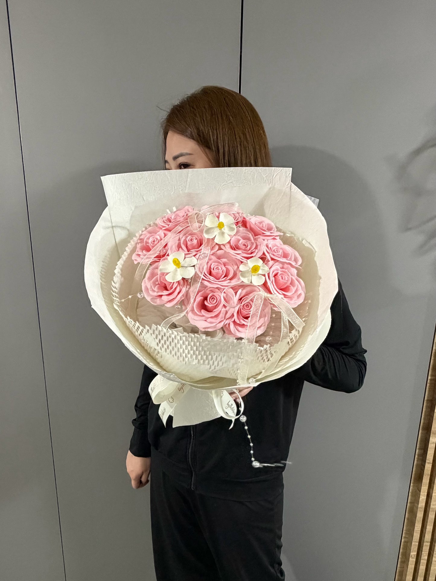 Daisy Classical Premium Soap Roses in Pink