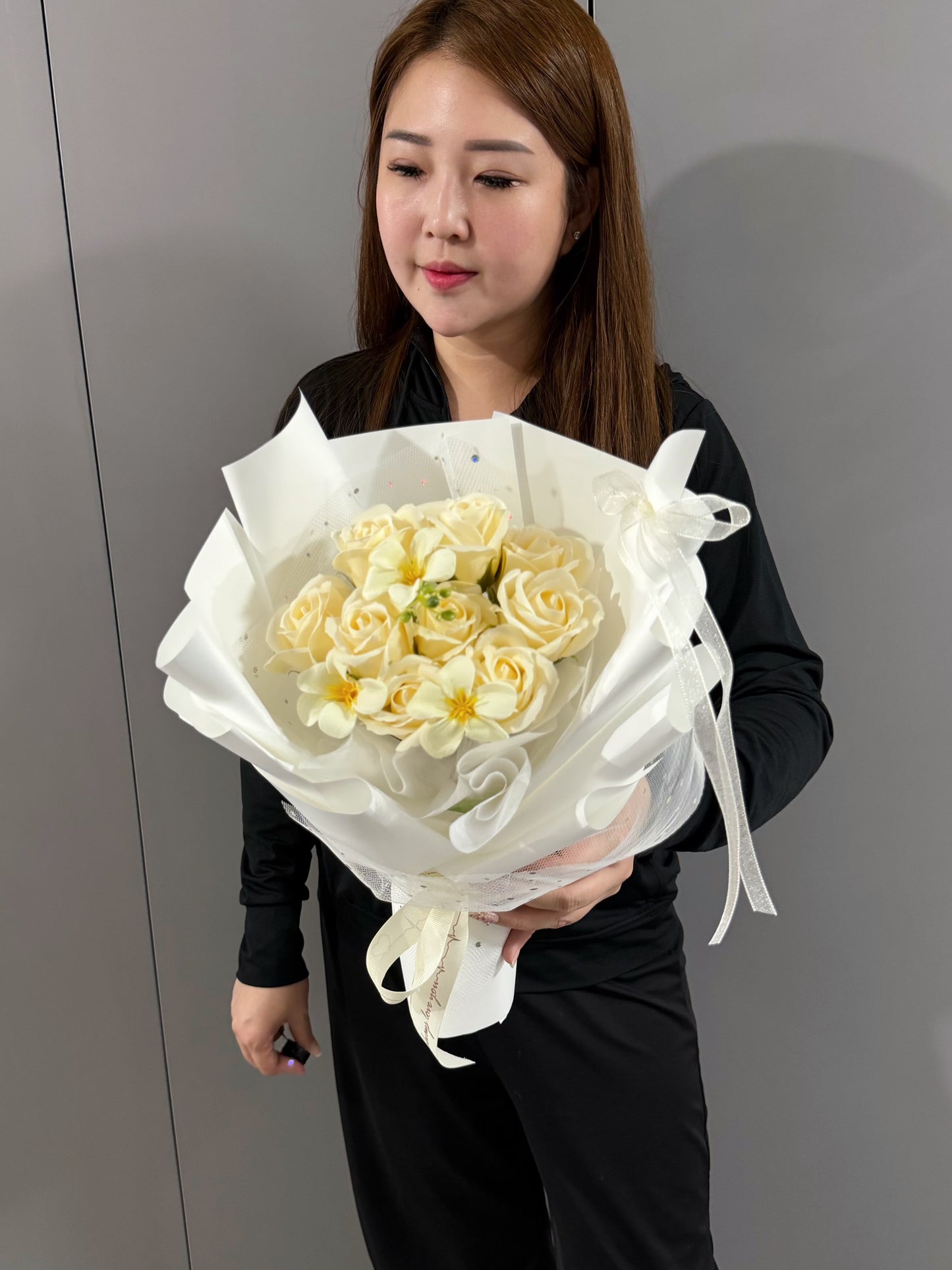 Champagne Crisp Soap Flower Bouquet